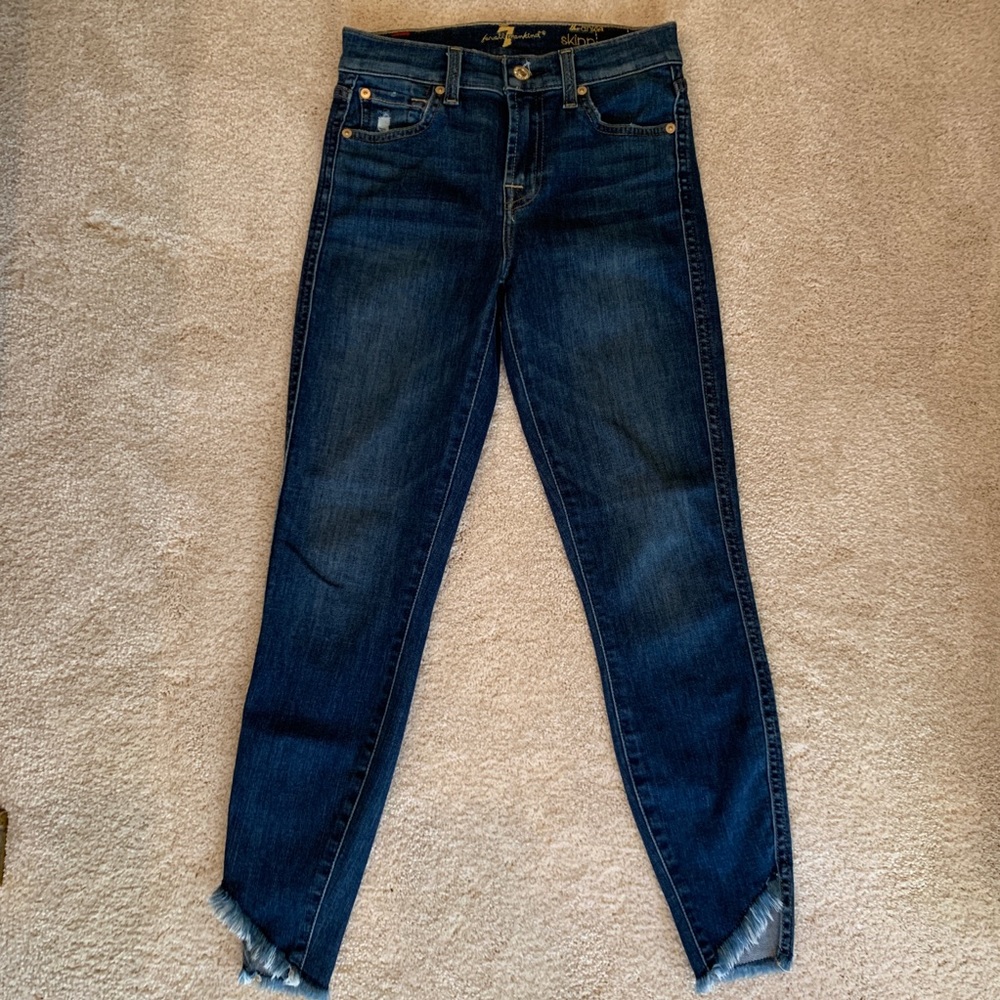 7 for All Mankind skinny ankle jeans - Size 24